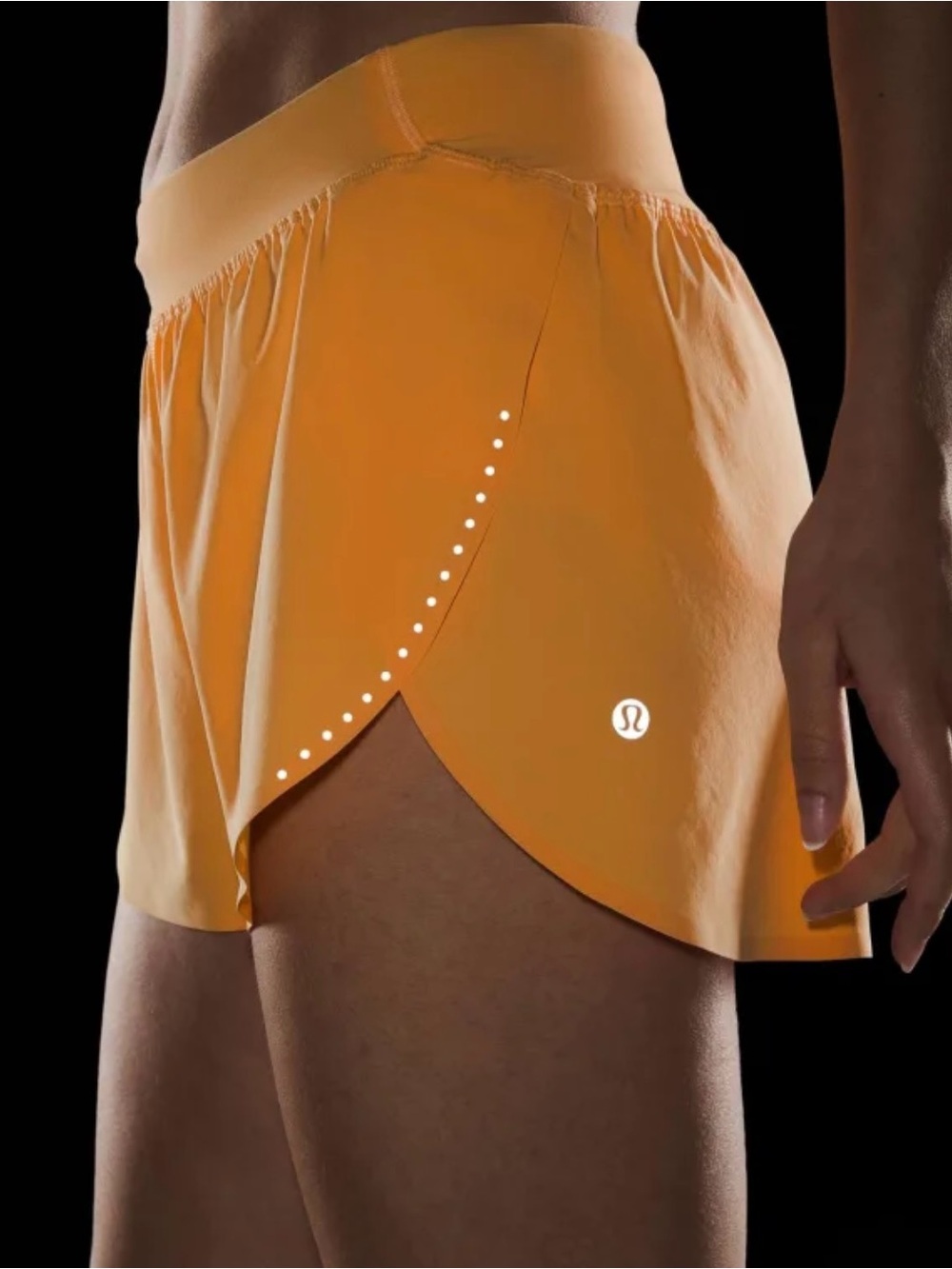 lululemon athletica Orange Athletic Shorts